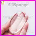 Amazon hot transparent clear silicone spongia make up sponge puff